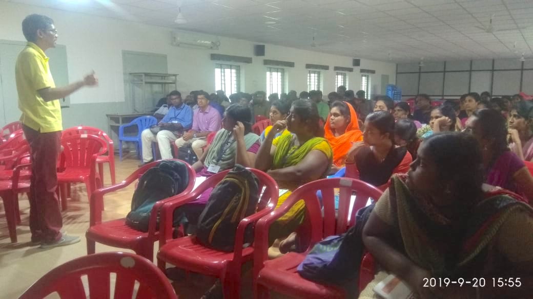 Ananth Sivagnanam taking student questions in PR Engineering College Thanjavur BTech students Industry Connect